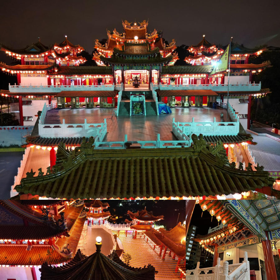 Thean Hou Chinese Temple at Night