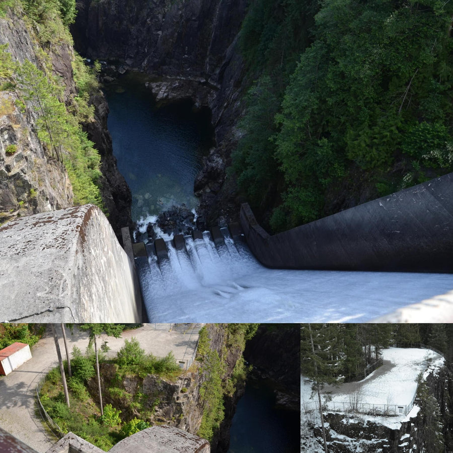 Hydro Dam in Summer and Winter