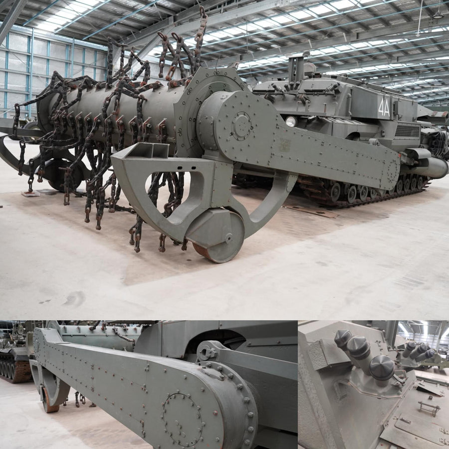 British Churchill Flail Mine Cleaning Tank