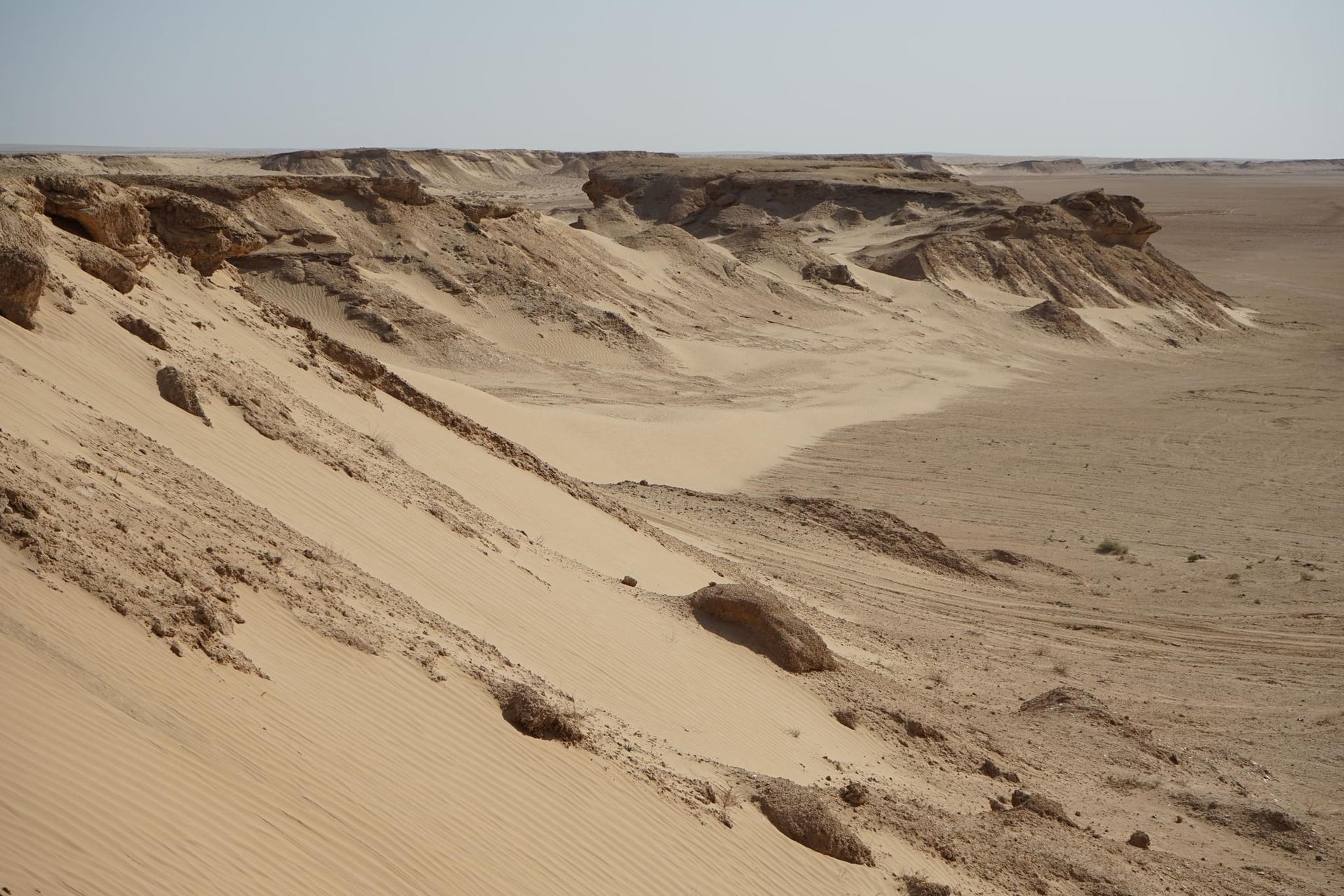 Tunisian Sandy Desert Area