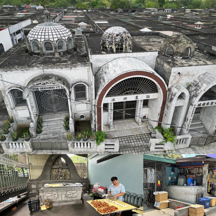 Inhabited Filippino Cemetery Slums