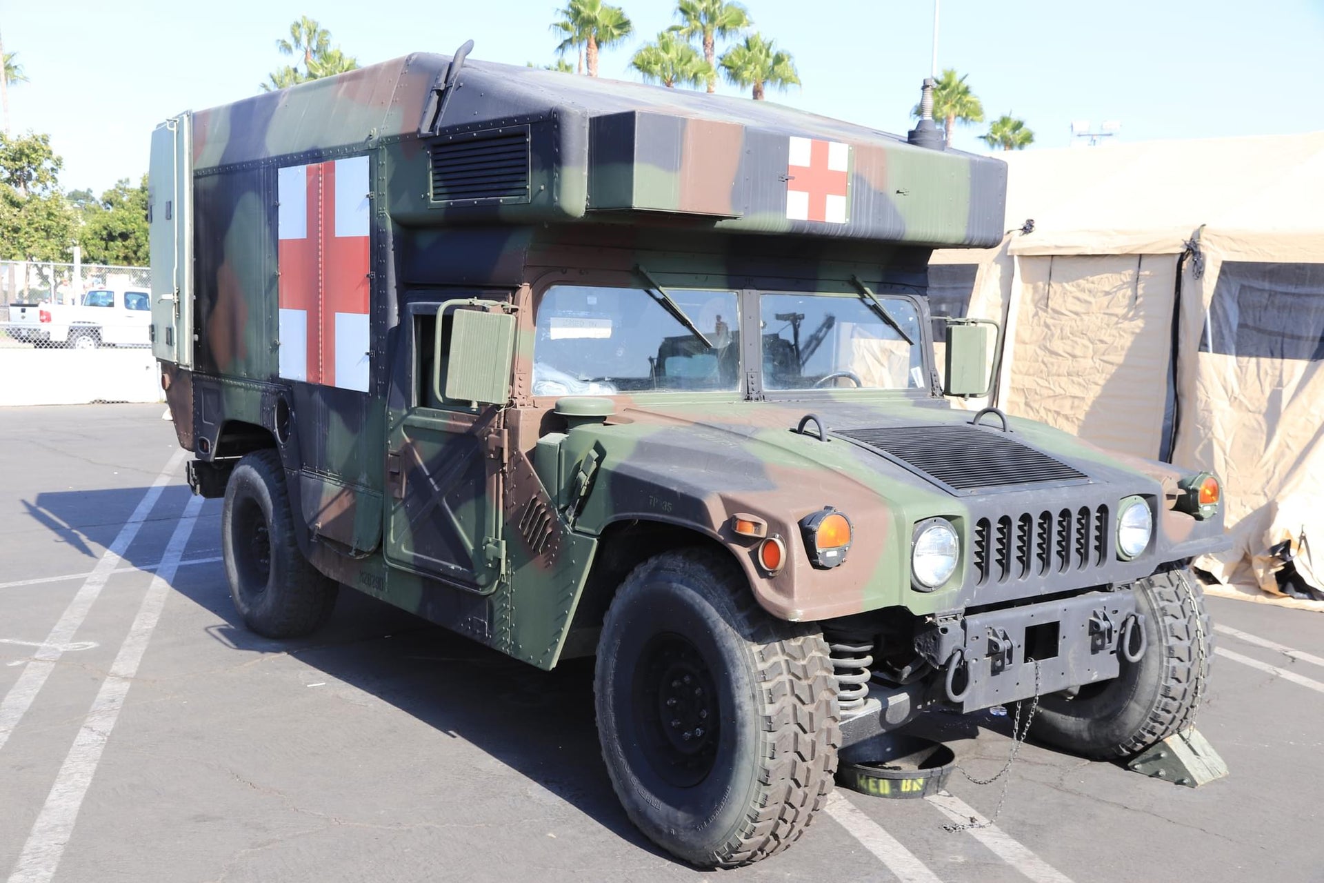 Modern US Army Ambulance Vehicle