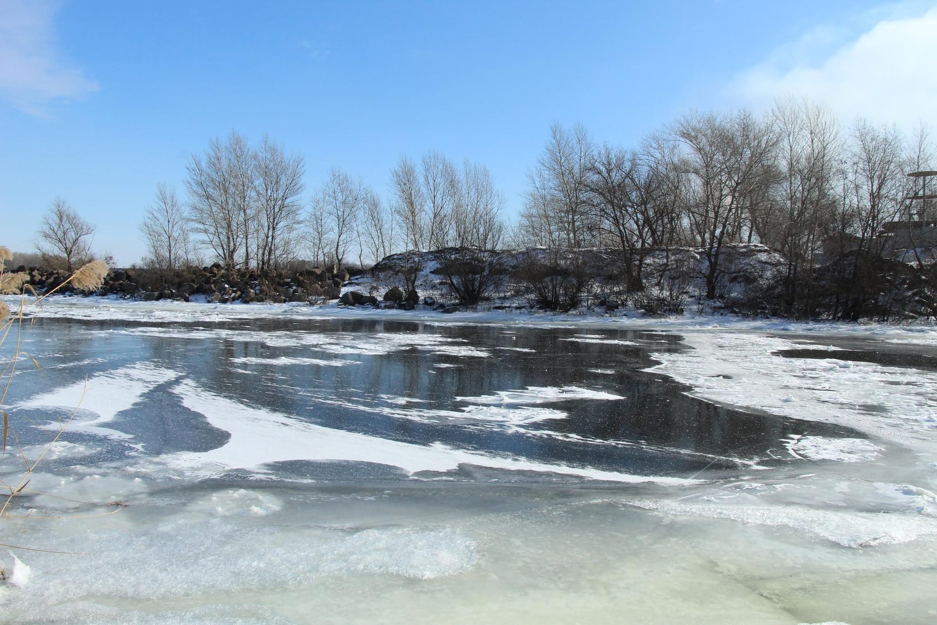 Frozen River Banks