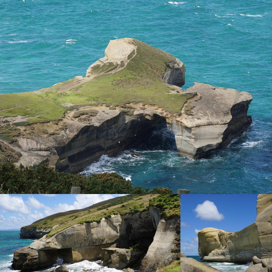 Limestone Overhanging Arch Beach