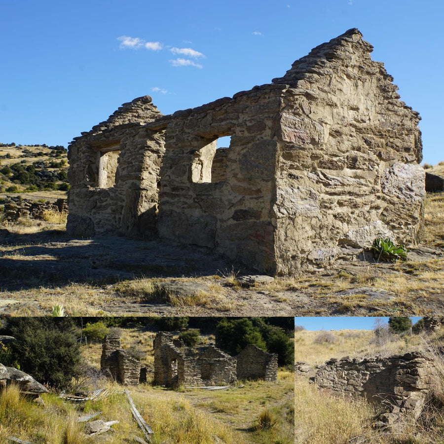 Old Gold Mining Brick Huts