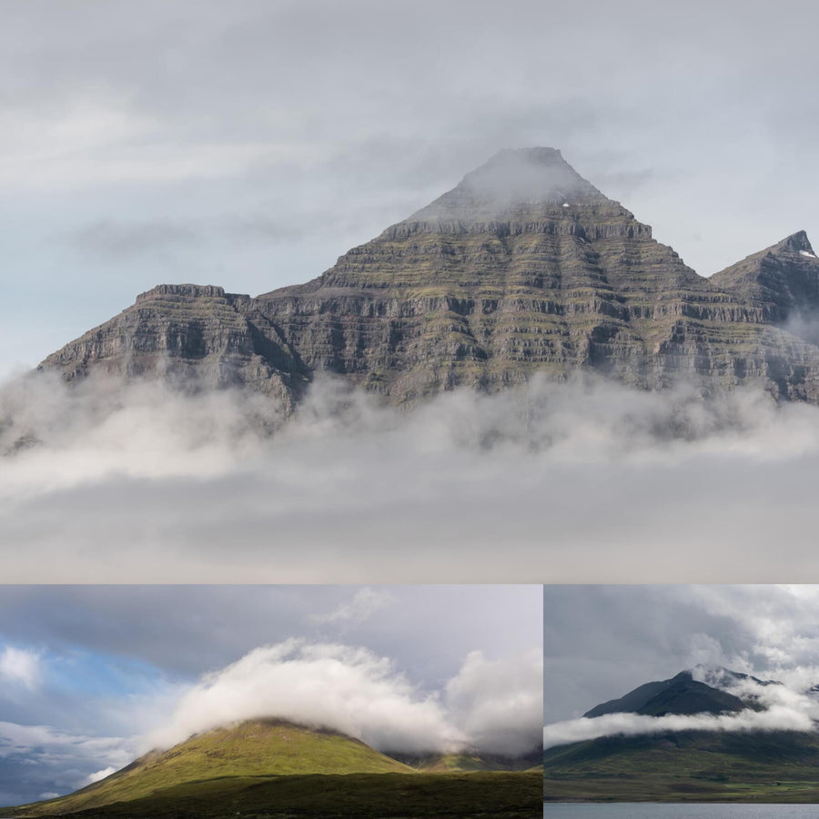 Cloudy Icelandic Mountain Landscapes