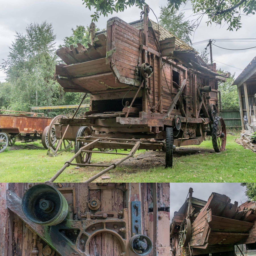 Abandoned Wooden Threshing Machine