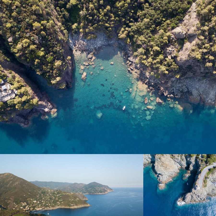 Italian Coastline Drone View
