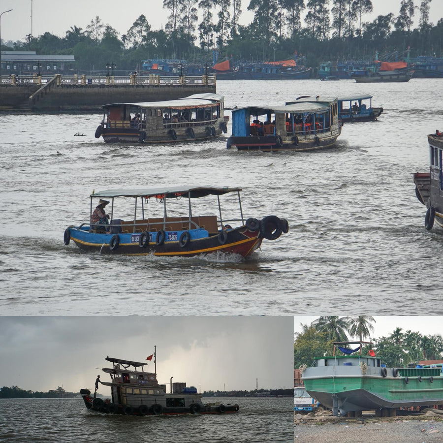 Long Vietnamese Boats