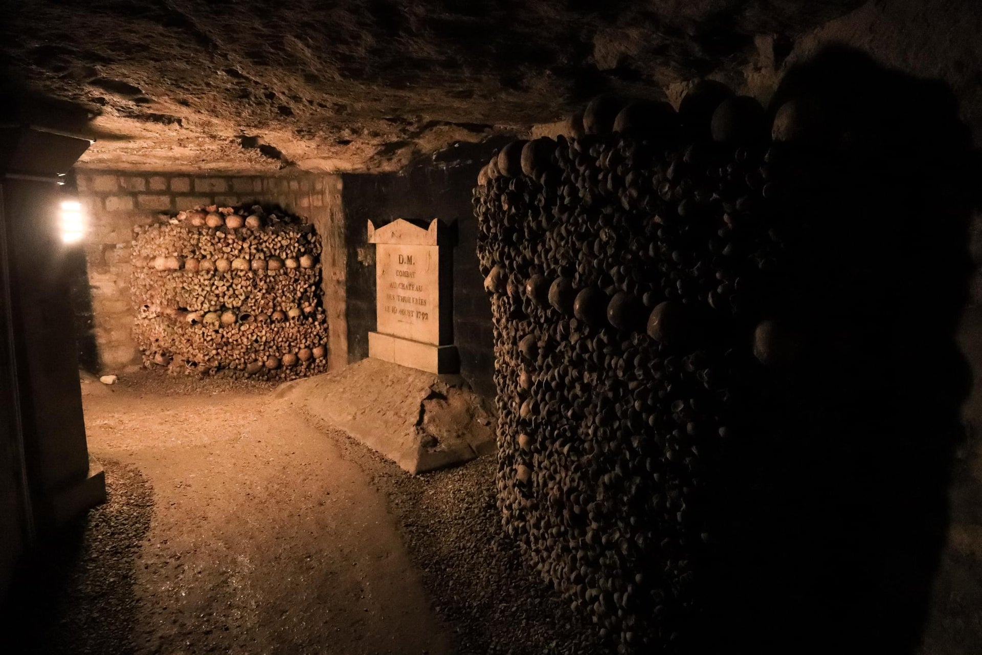 Skull Paved Catacombs of Paris