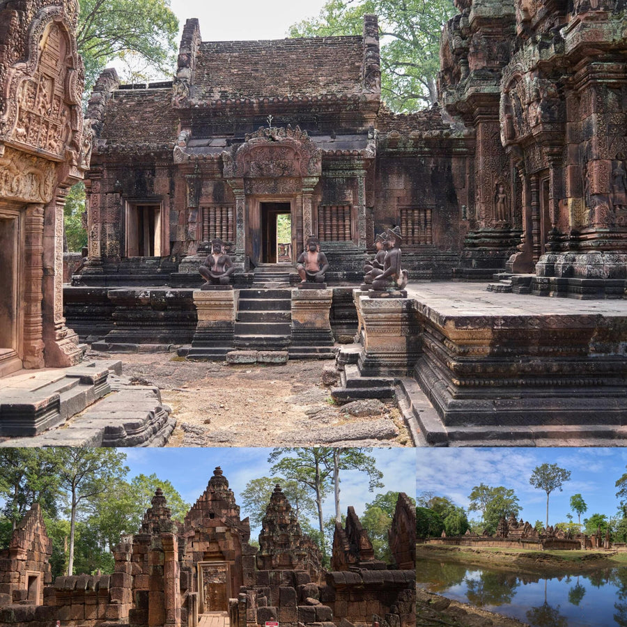 Orange Khmer Ancient Temple