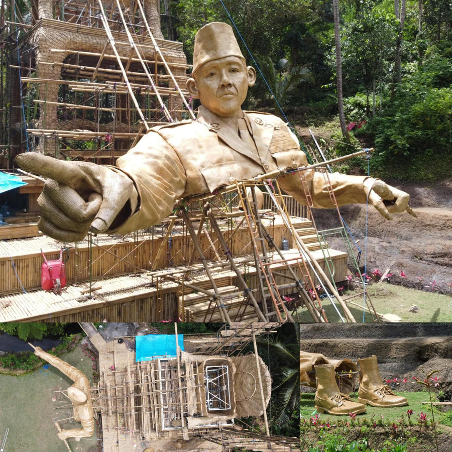 Tropical Dictator Statue Construction
