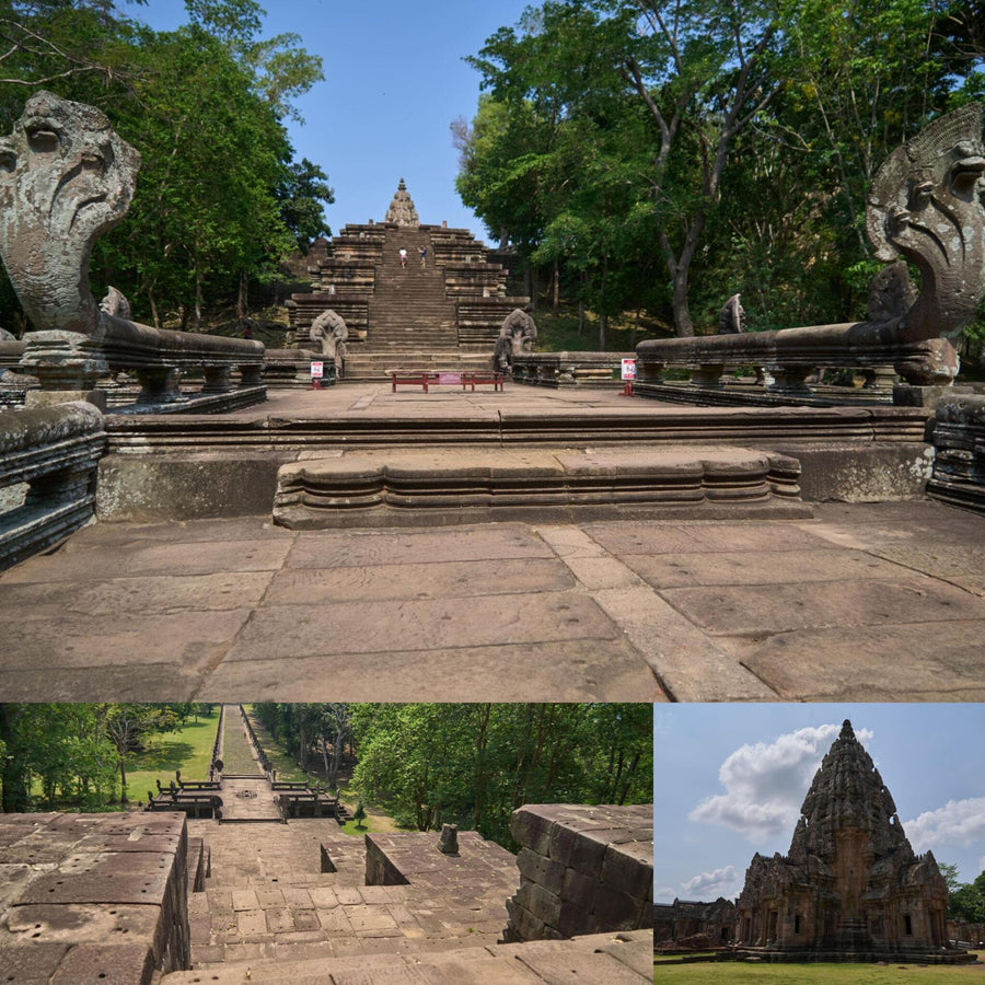 Terraced Khmer Sanctuary on Hill