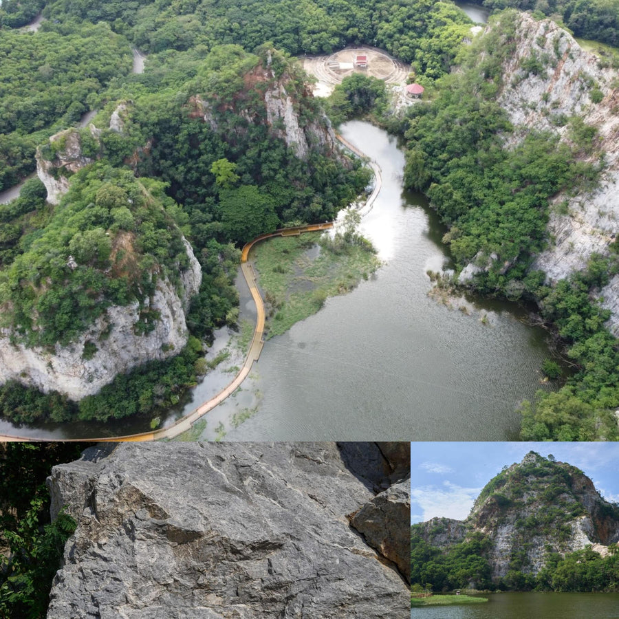 Lake White Stone Cliffs