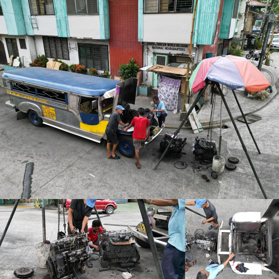 Jeepney Bus Engine Street Replacement