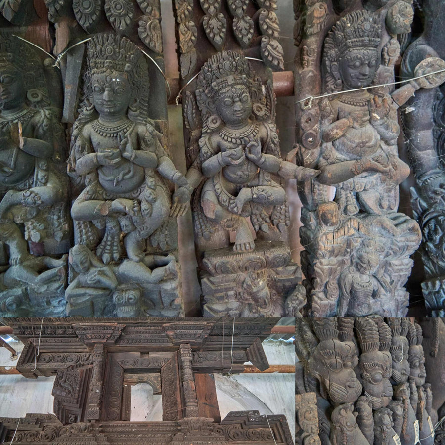 Hindu Wooden Frames and Sculptures