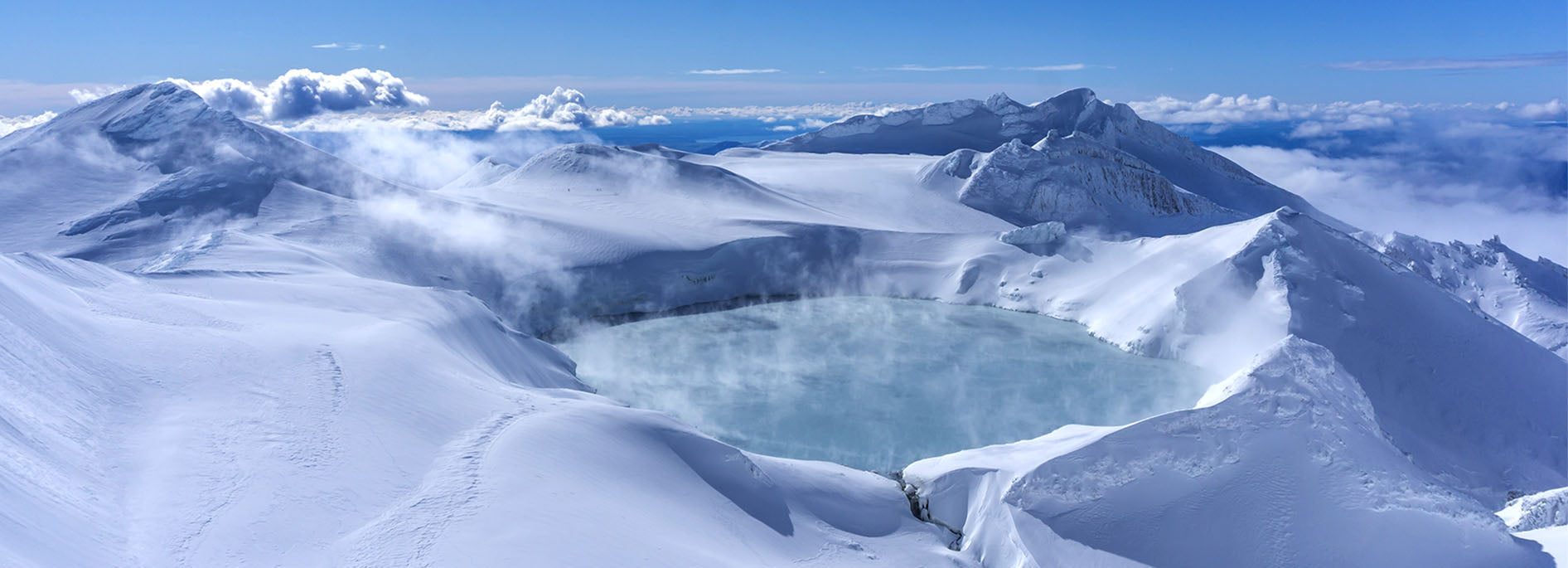 Stratovolcano Crater